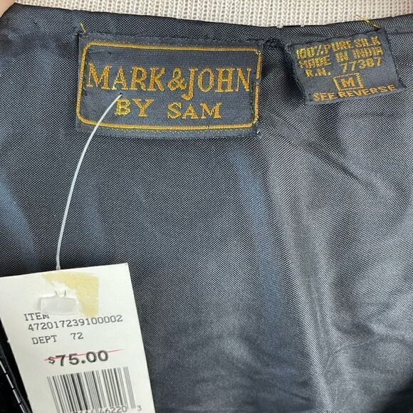 NWT Mark & John Beaded Sequin Blouse Size M - Picture 7 of 7